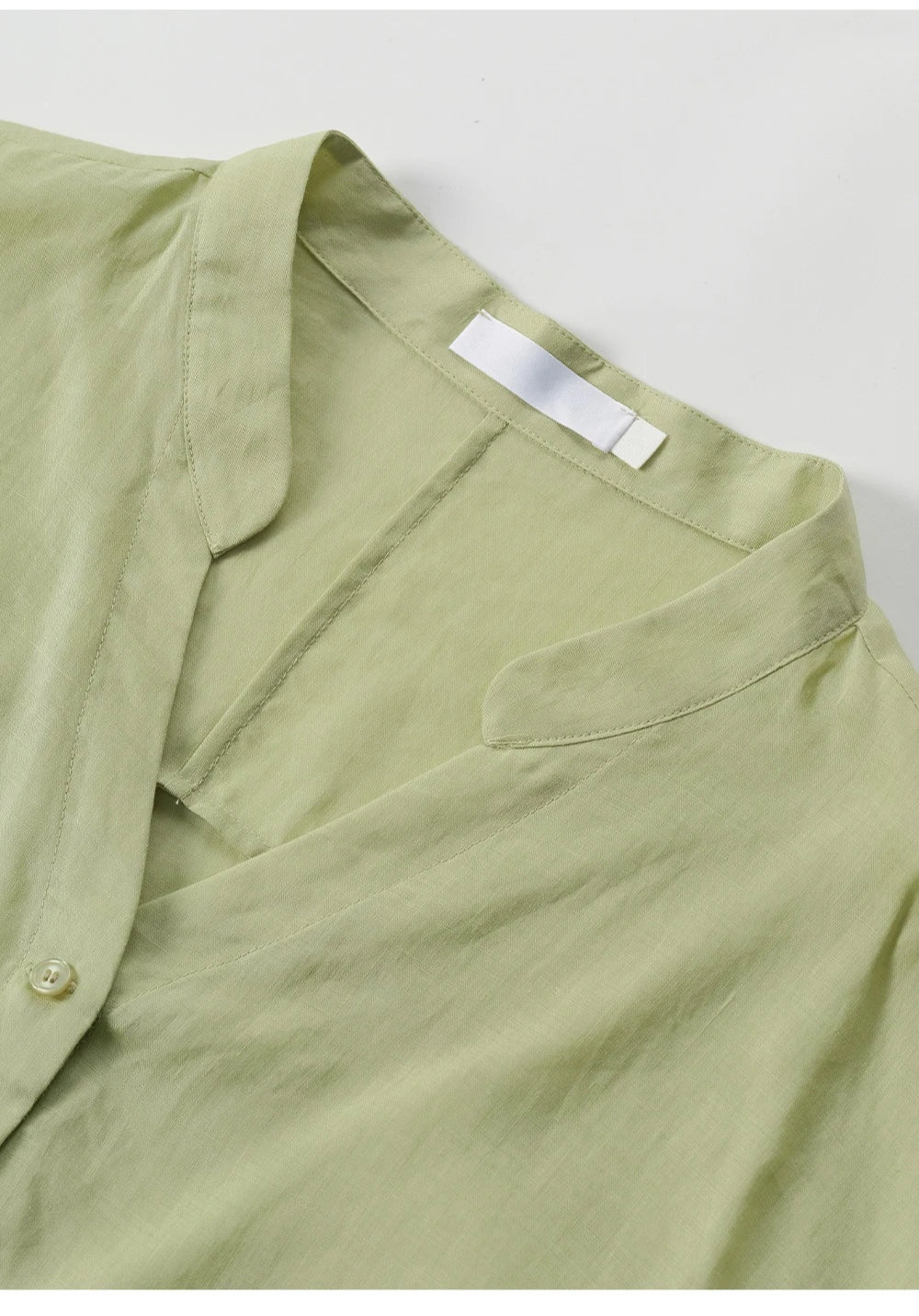 Retro V-Neck Sun Protection Long-Sleeved Shirt