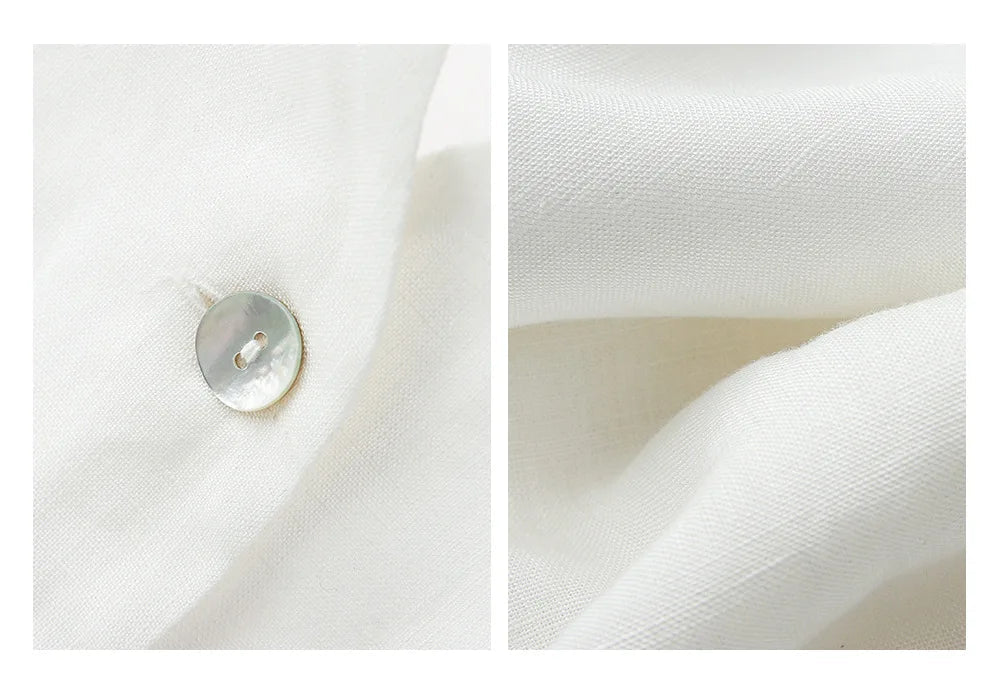 Elegant Linen V-Neck Backless Sleeveless Vest